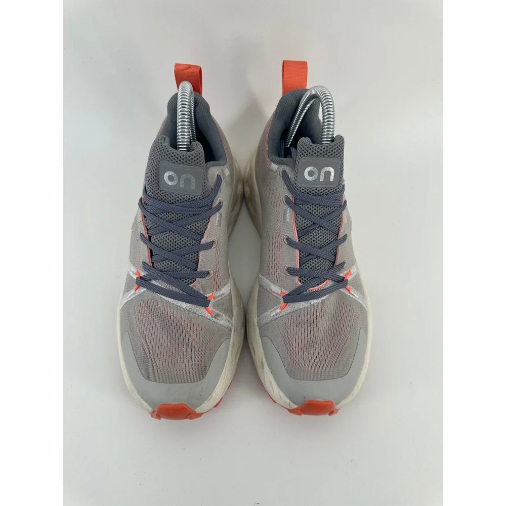 On Cloudsurfer Womens Running Shoes Grey Orange Size 39 Low Top Sneakers
